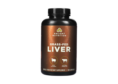 ancient nutrition grass fed liver 180 capsules 1-month supply