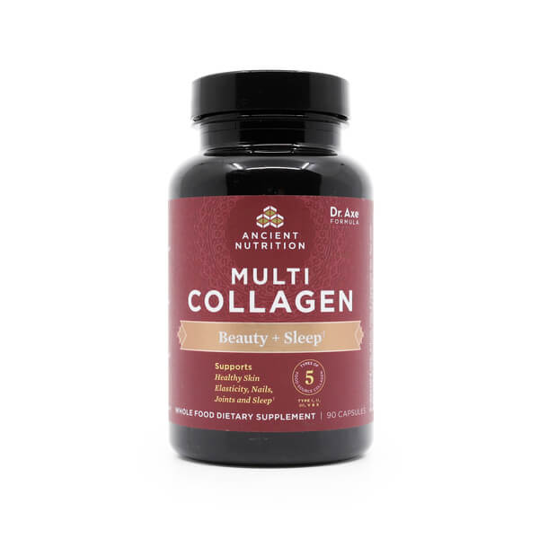 Ancient Nutrition Multi Collagen Protein Beauty + Sleep Support Capsules