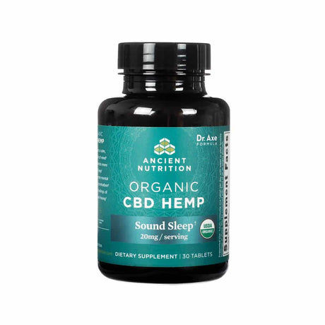 ancient nutrition organic cbd hemp sound sleep 20mg tablets - 30 tablets