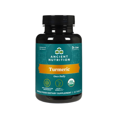 ancient nutrition organic turmeric 30 tablets