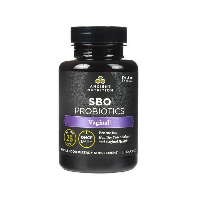 ancient nutrition sbo probiotics vaginal once daily 30 capsules