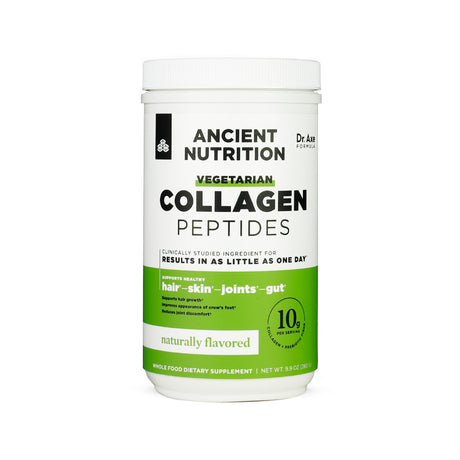 ancient nutrition vegetarian collagen peptides powder naturally flavored 9.9 ounces 28 servings