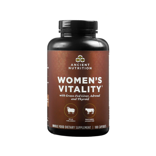 ancient nutrition women’s vitality 180 capsules 30 day supply