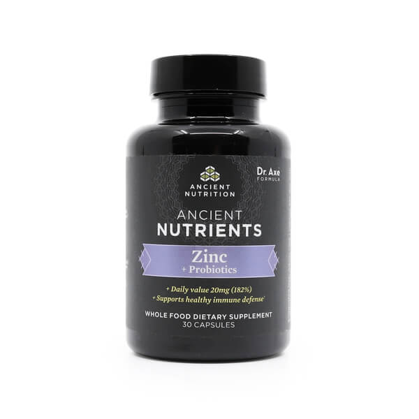 Ancient Nutrition Ancient Nutrients Zinc + Probiotics 30 capsules