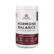 Image of Ancient Nutrition Hormone Balance + Collagen Powder, front label with soft purple-pink tones, 30 servings, highlighting support for female hormone balance, collagen, and skin health.