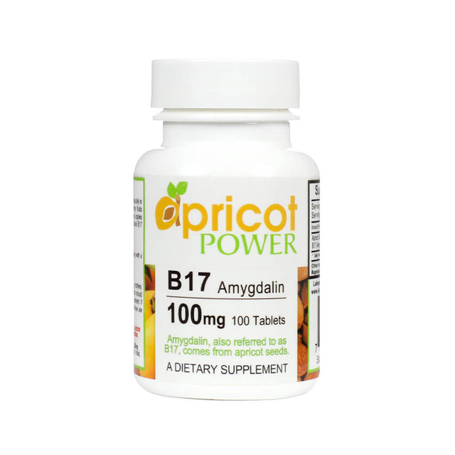 apricot power vitamin b17/amygdalin 100mg tablets 100 day supply