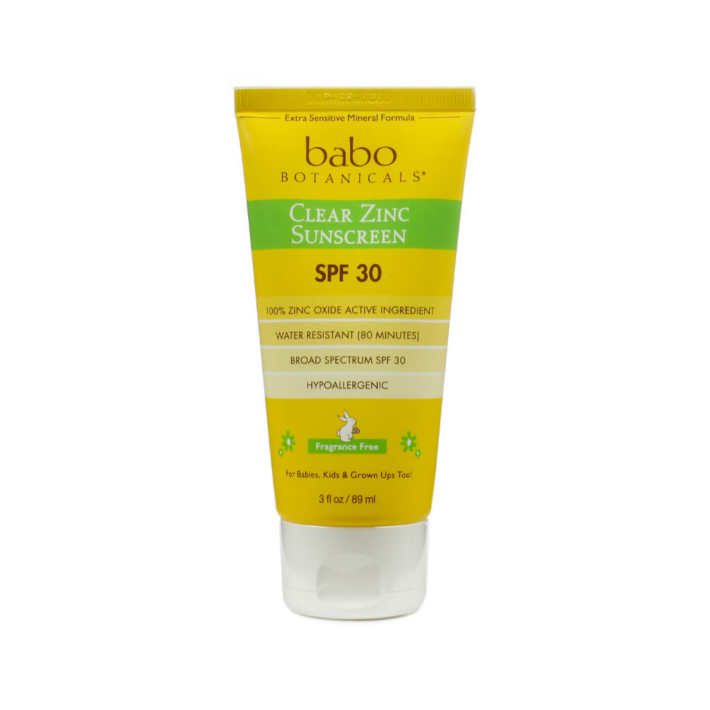 babo botanicals clear zinc sunscreen lotion spf30 3 fluid ounces