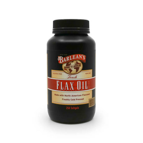 barlean’s flax oil softgels 250 softgels