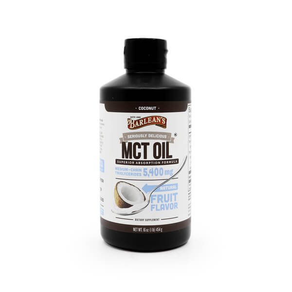 barleans seriously delicious mct oil coconut 16 fluid ounces