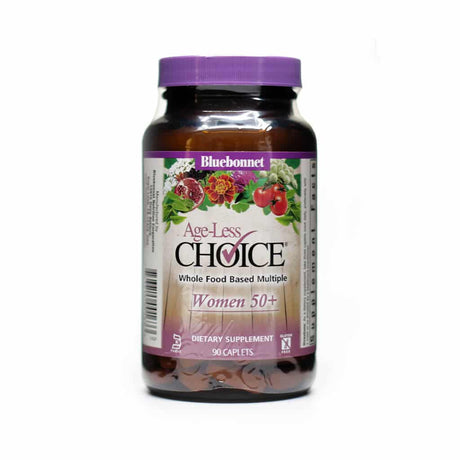 bluebonnet nutrition age-less choice® whole food-based multiple for women 50+ 90 caplets