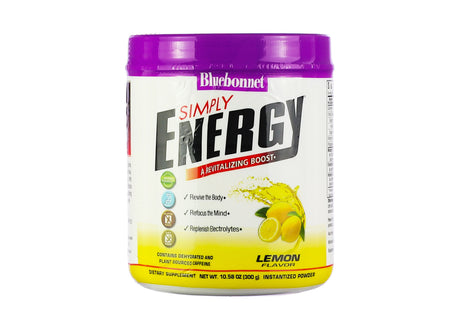 Bluebonnet Simply Energy Powder Lemon 10.58 oz 30 servings