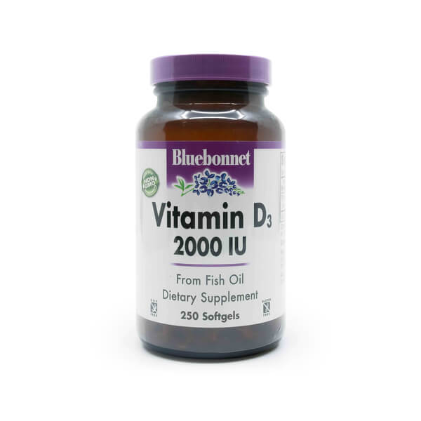 bluebonnet vitamin d3 2000iu 250 softgels