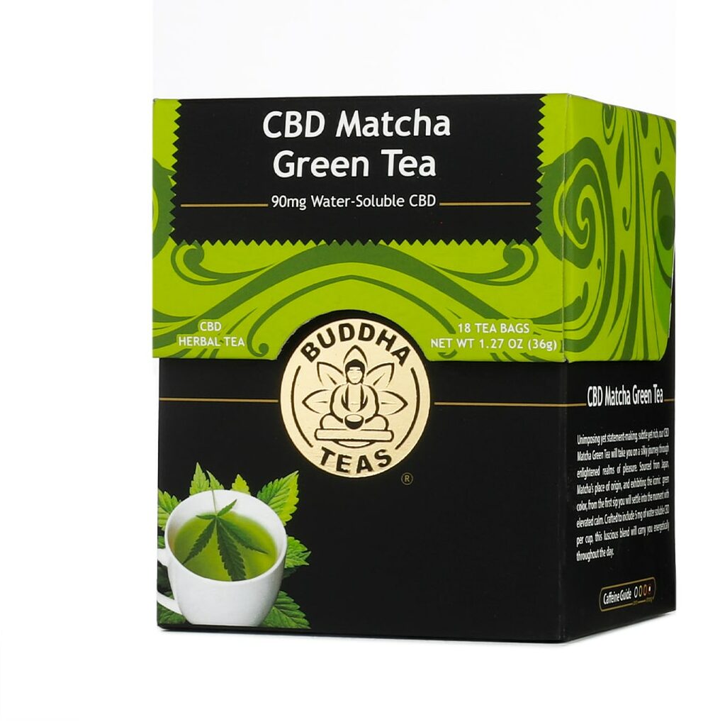 buddha teas cbd matcha green tea 18 bags