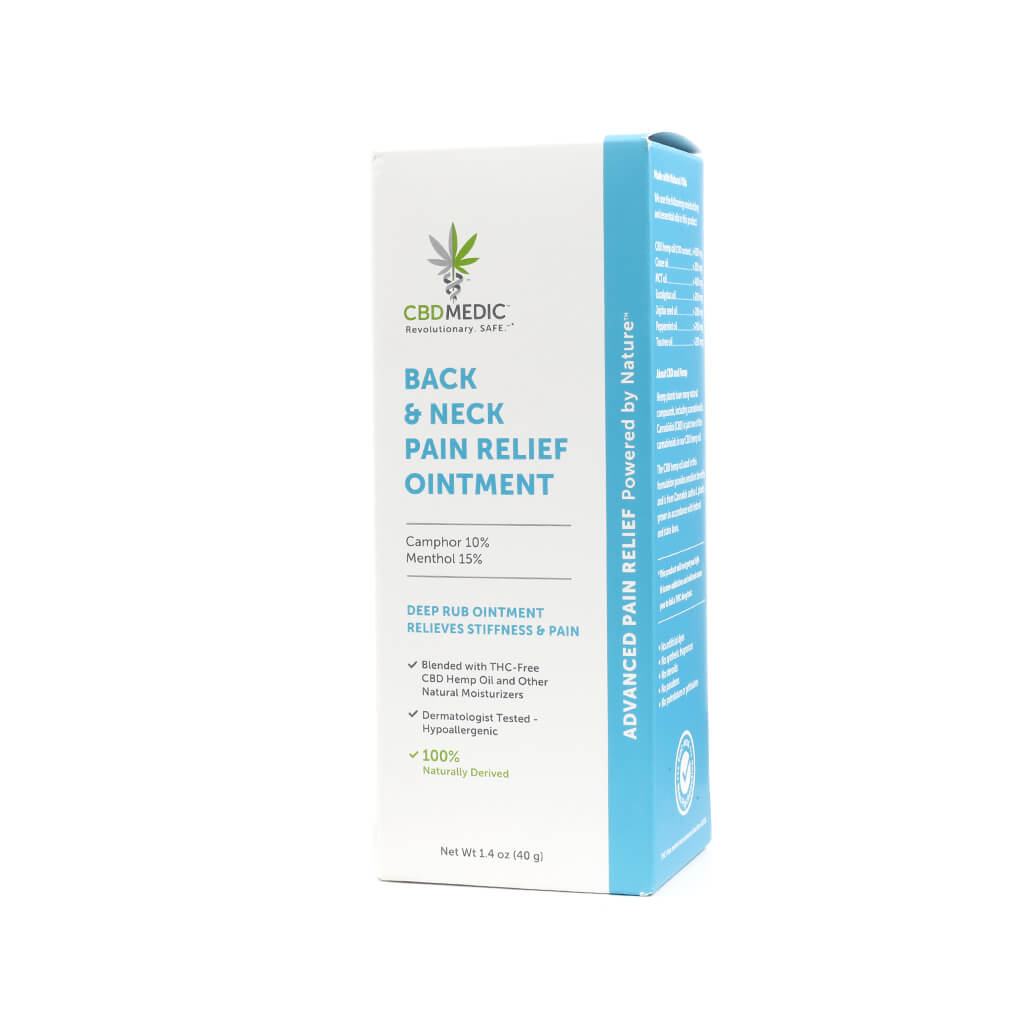 cbd medic back & neck pain relief ointment 1.4 ounces