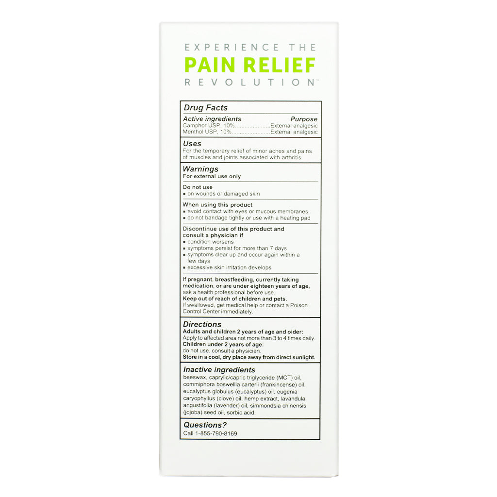 CBDMedic Arthritis Aches & Pain Relief Ointment Drug Facts Panel 1.4 oz displays usage instructions, warnings, directions, and a list of inactive ingredients like beeswax, eucalyptus oil, and hemp extract.