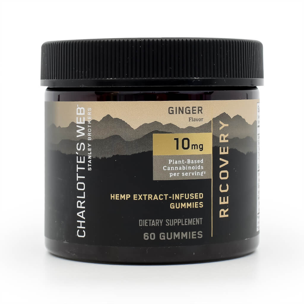 Charlotte's Web CBD Gummies: Recovery 60 gummies ginger flavor