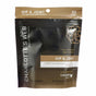 Resealable black and tan pouch of Charlotte’s Web Hip & Joint Full Spectrum Hemp Extract chews for dogs. The front label highlights 2.5mg of plant-based cannabinoids per chew, 75mg per bag, with 30 chicken-flavored chews made with USA-grown hemp to support healthy hips and joints.