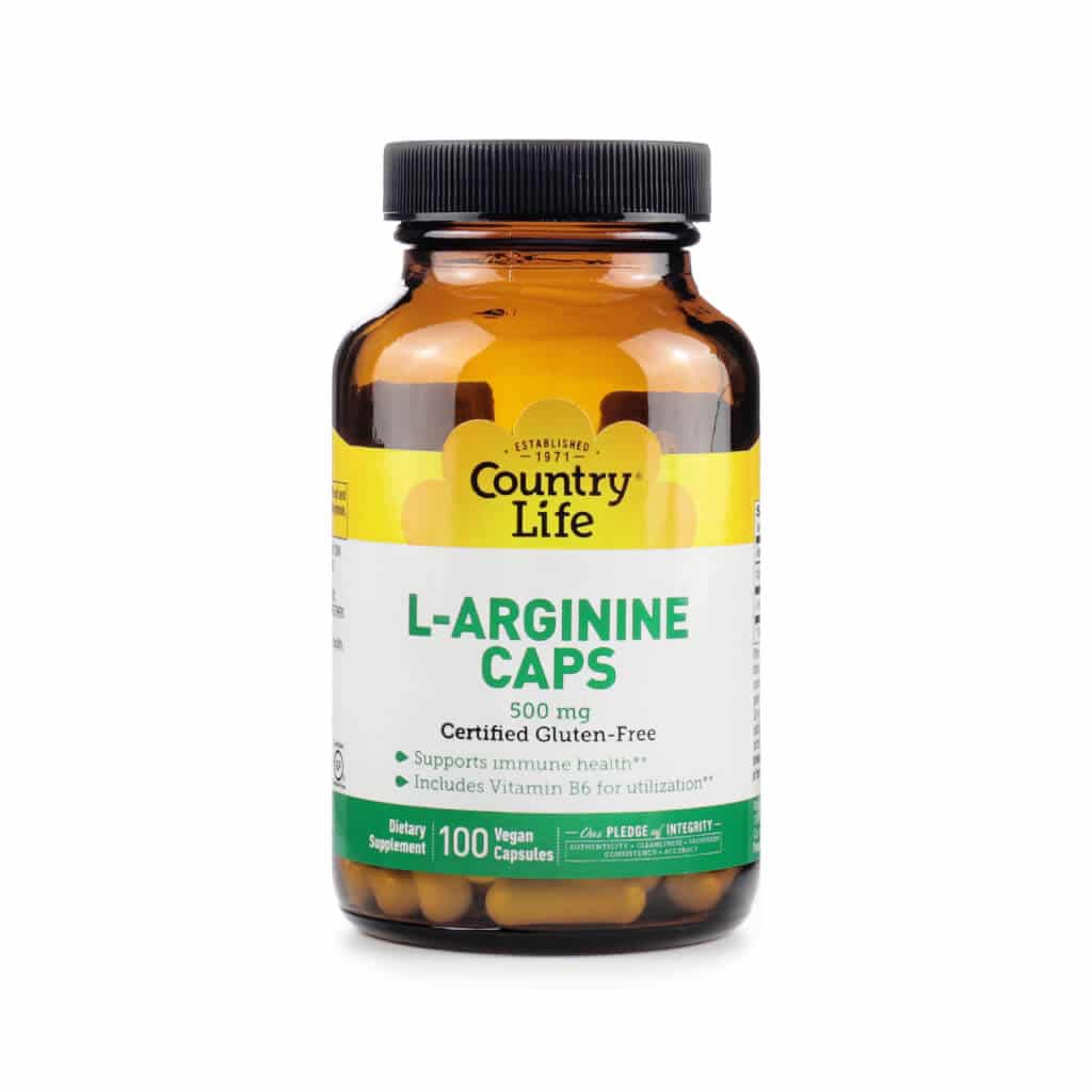 country life l-arginine 500mg 100 capsules