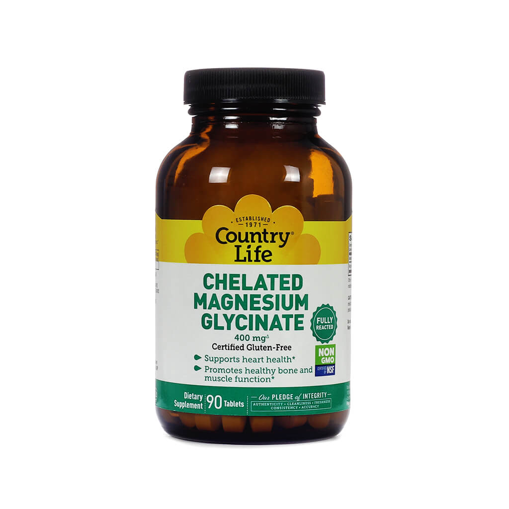 country life chelated magnesium glycinate 90 tablets