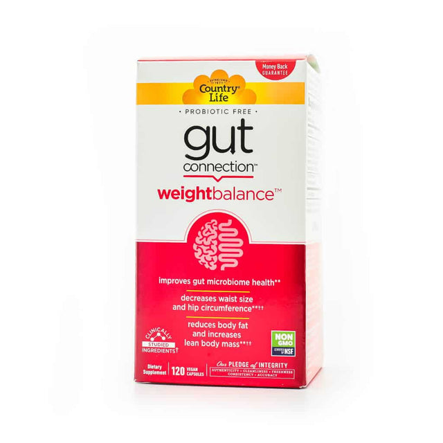 country life gut connection™ weight balance™ 120 capsules