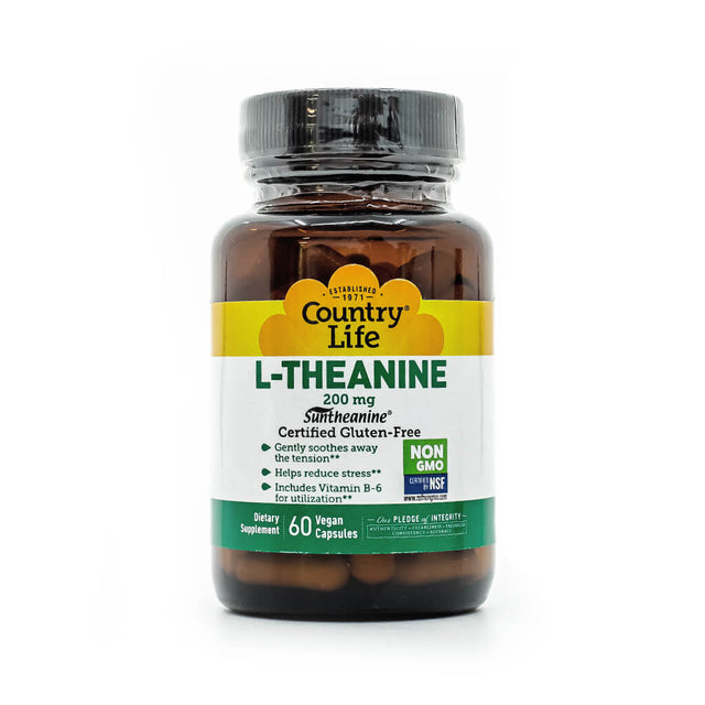 country life l-theanine 200mg 60 capsules