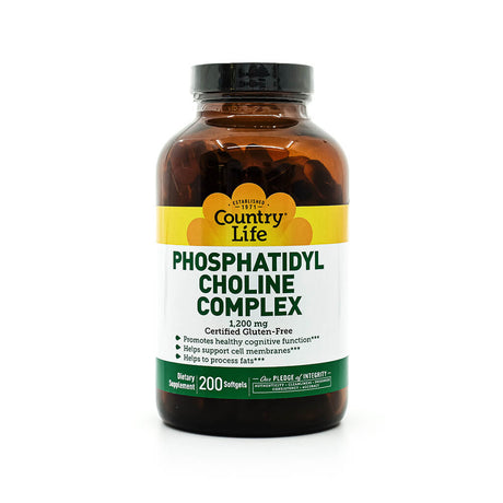 country life phosphatidyl choline complex 1200mg 200 softgels