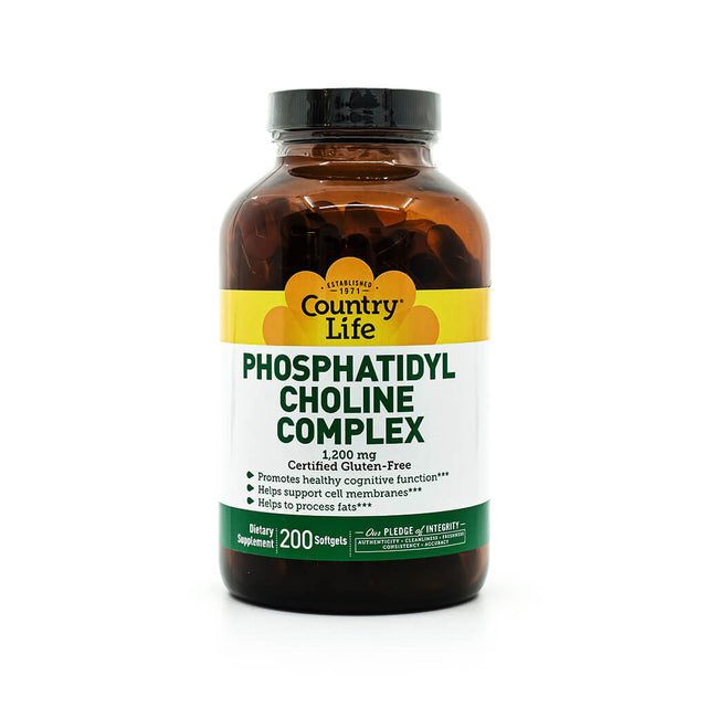 country life phosphatidyl choline complex 1200mg 200 softgels