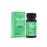 Charlotte's Web Daily Care CBD Soft Gels 25 mg, 60 count box and bottle