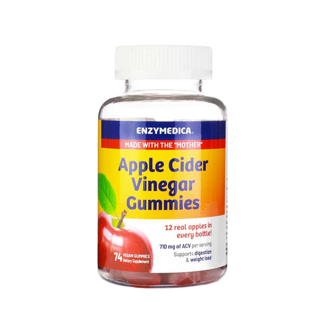 Enzymedica Apple Cider Vinegar Gummies 74 vegan gummies