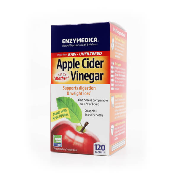 enzymedica apple cider vinegar 120 capsules