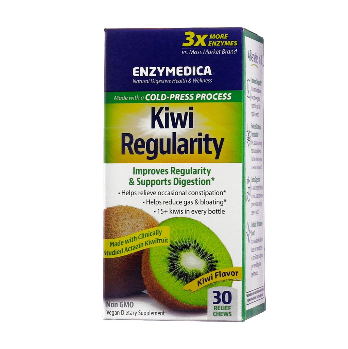 Kiwi Regularity Chews - Enzymedica | Constipation Supplement - The