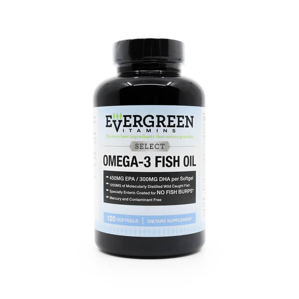 evergreen omega 3 fish oil 120 softgels