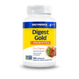 Enzymedica Digest Gold + Probiotics 180 capsules bottle with yellow label and Non-GMO Project Verified seal