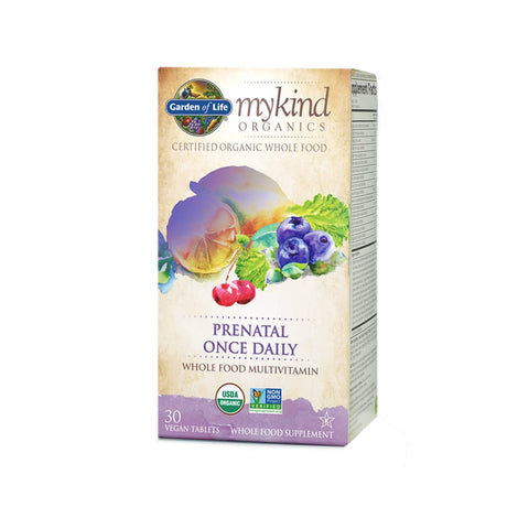 garden life mykind organics prenatal once daily 30 tablets