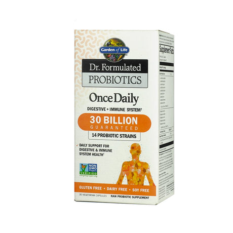 garden of life dr. formulated probiotics once daily 30 billion 30 capsules