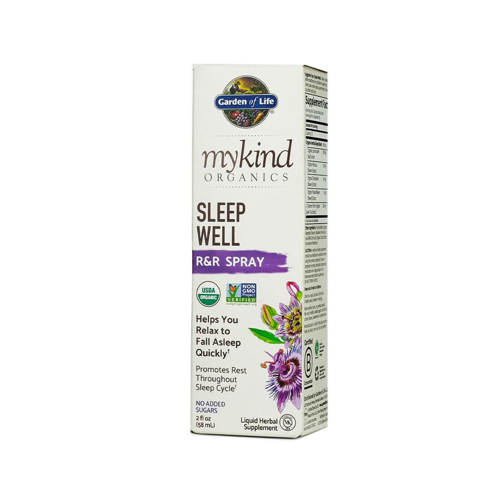 garden of life mykind organics herbal sleep well spray 2 fluid ounces