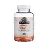 Garden of Life Dr. Formulated Norwegian Salmon Oil softgels bottle, white label and cap, 60 softgels