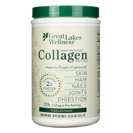 Great Lakes Wellness Collagen Peptides 10 ounces 14 servings