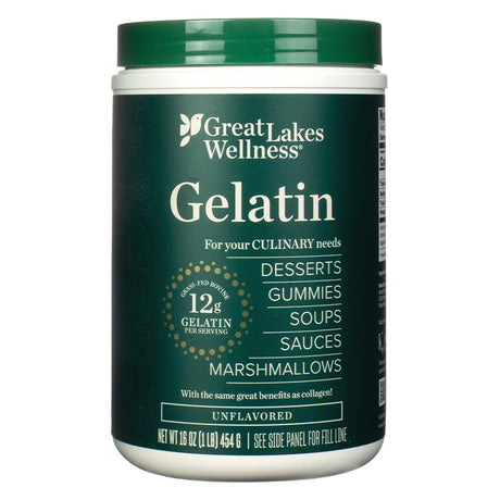 great lakes unflavored beef gelatin powder 16 ounces unflavored