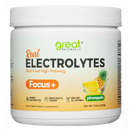 Great Naturally Real Electrolytes Focus+ Powder