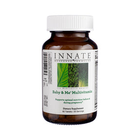 Innate Response Baby & Me Multivitamin 60 tablets amber bottle with white cap and white front label