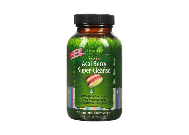 irwin naturals 10-day acai berry super-cleanse 60 liquid softgels 20 servings (enough for 2 10-day cleanses)