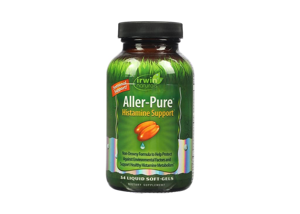 irwin naturals aller-pure histamine support 54 liquid softgels 18 day supply