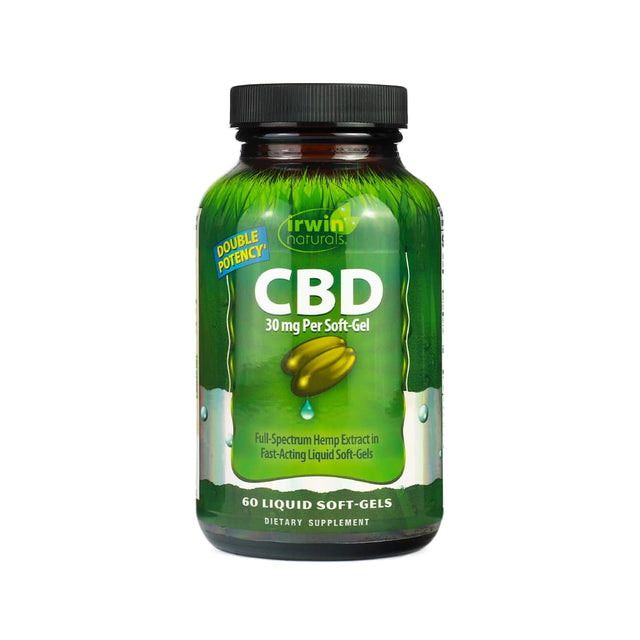 irwin naturals cbd soft gels 30 mg 60 liquid soft gels 60 day supply