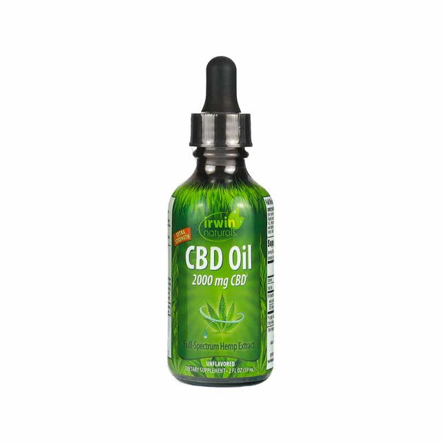 irwin naturals cbd oil 2000mg unflavored 2 fluid ounces 41 day supply