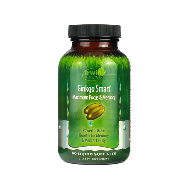 irwin naturals ginkgo smart 60 liquid softgels 30 day supply