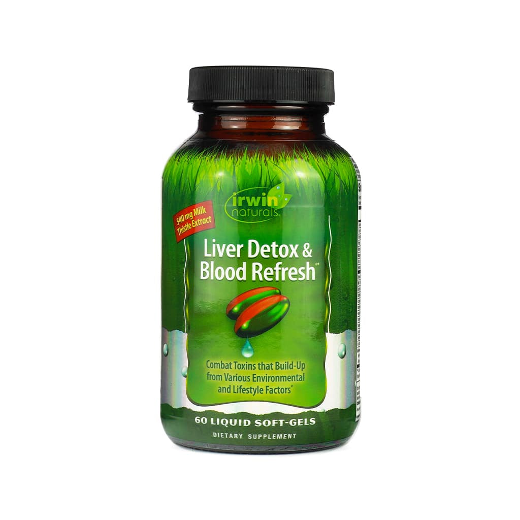 irwin naturals liver detox and blood refresh 60 softgels 24 day supply