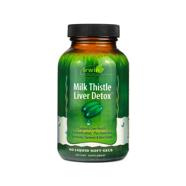 irwin naturals milk thistle liver detox 60 liquid soft-gels 30 day supply