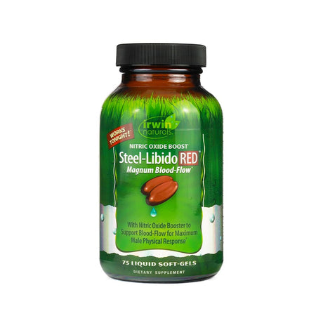 irwin naturals steel libido red 75 liquid soft gels 18 day supply