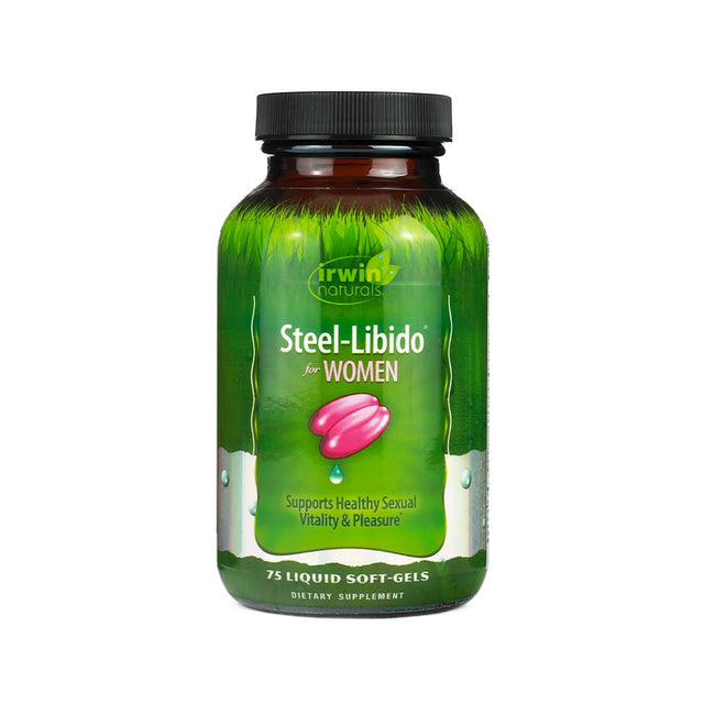 irwin naturals steel libido for women 75 liquid soft gels 18 day supply